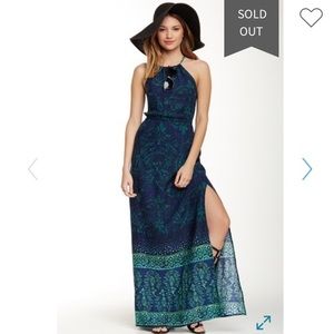 O’Neill patterned high-neck maxi dress